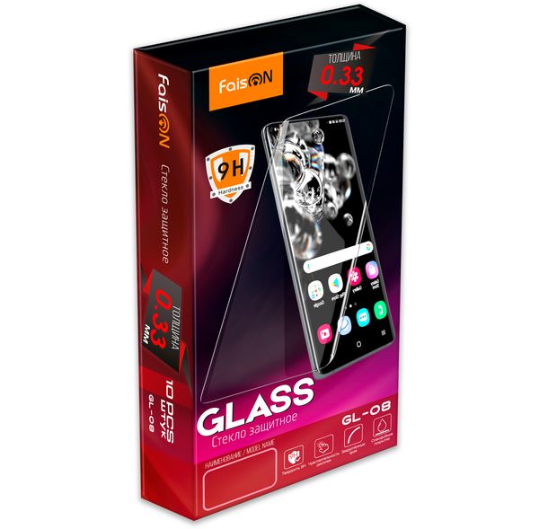 Стекло защитное FaisON для XIAOMI Redmi 9A, GL-08, 0.33 мм, глянцевое-1