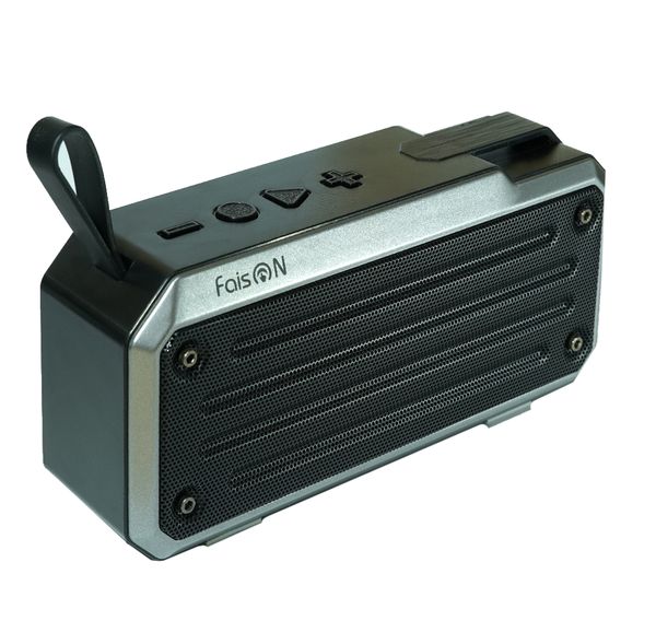 Колонка портативная FaisON, SPNR-4018b, Dolce, пластик, Bluetooth 5.0, FM, TF, TWS, USB, AUX, цвет: чёрный, в техпаке*-1