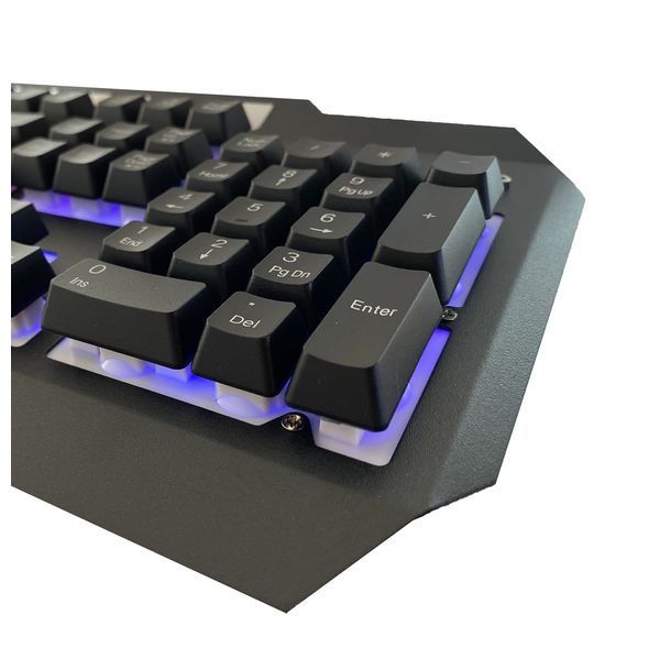 Клавиатура проводная FaisON, MECHANICS, KB521, мембранная, подсветка, USB, цвет: чёрный, мятая упаковка-2