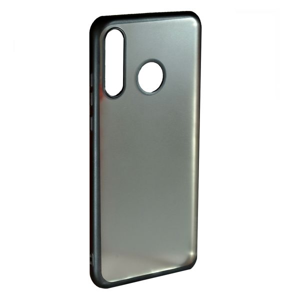 Чехол силиконовый FaisON для HUAWEI Y6P, Stylish, тонкий, прозрачный, глянцевый, цвет: чёрный, в техпаке*-1