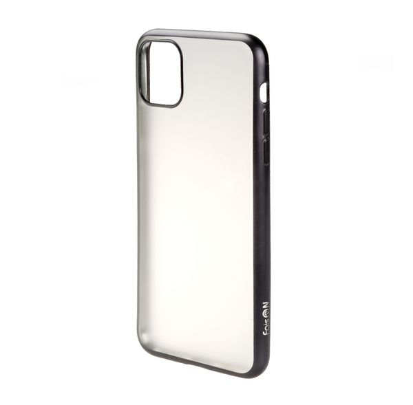 Чехол силиконовый FaisON для HUAWEI Nova 6 SE/ P40 Lite/ Nova 7, Stylish, тонкий, прозрачный, глянцевый, цвет: чёрный, мятая упаковка-1
