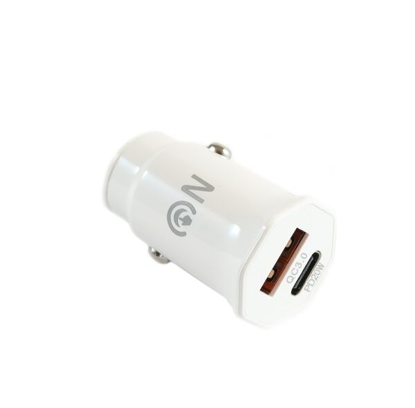 Блок питания автомобильный 2 USB FaisON A-20, EDGE, 2400mA, цвет: белый-1