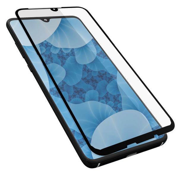 Стекло защитное FaisON для HUAWEI P20 Lite, GL-12, Anti-Microbial, 0.33 мм, глянцевое, полный клей, цвет: чёрный-2