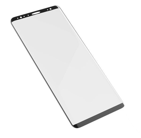 Стекло защитное FaisON для SAMSUNG Galaxy Note 20, GL-09, EDGE, глянцевое, изогнутый край, полный клей, цвет: чёрный, мятая упаковка-3